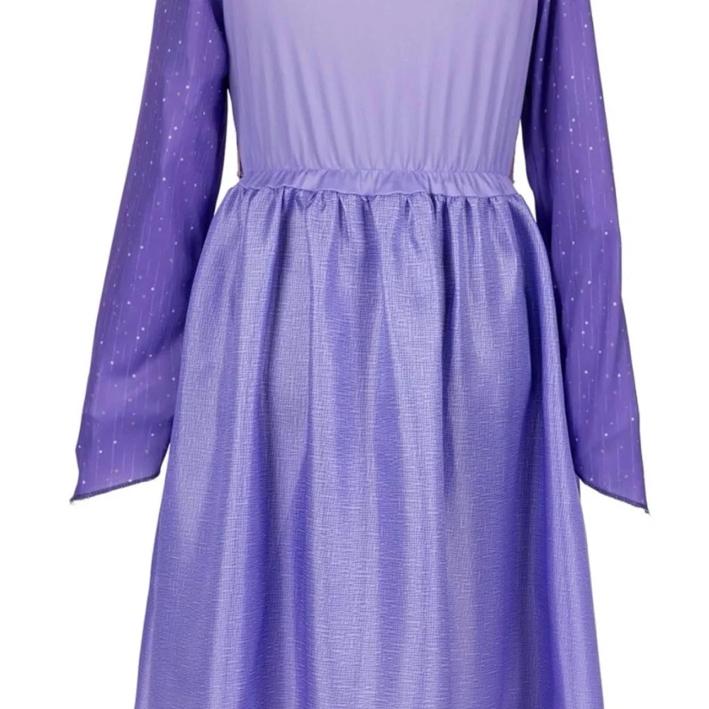 Disney Wish Asha Costume Dress Girls 4–6X Purple Long Sleeve Belted‎ NWT